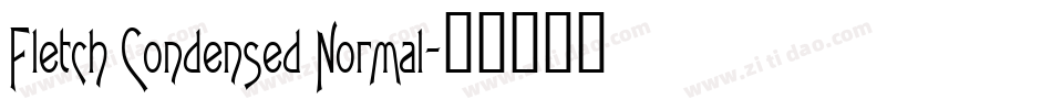Fletch Condensed Normal字体转换